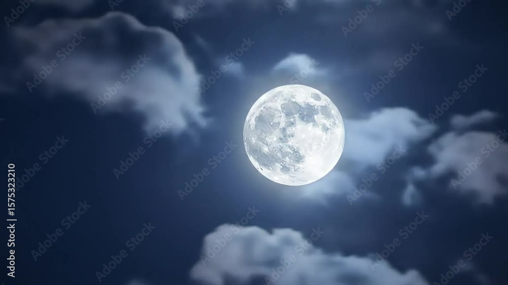 Full moon night mid autumn festival celebration under soft illuminated clouds a traditional celestial holiday sky scene lunar wonder Full moon night mid autumn festival celebration under soft illuminated clouds a traditional celestial holiday sky scene lunar wonder