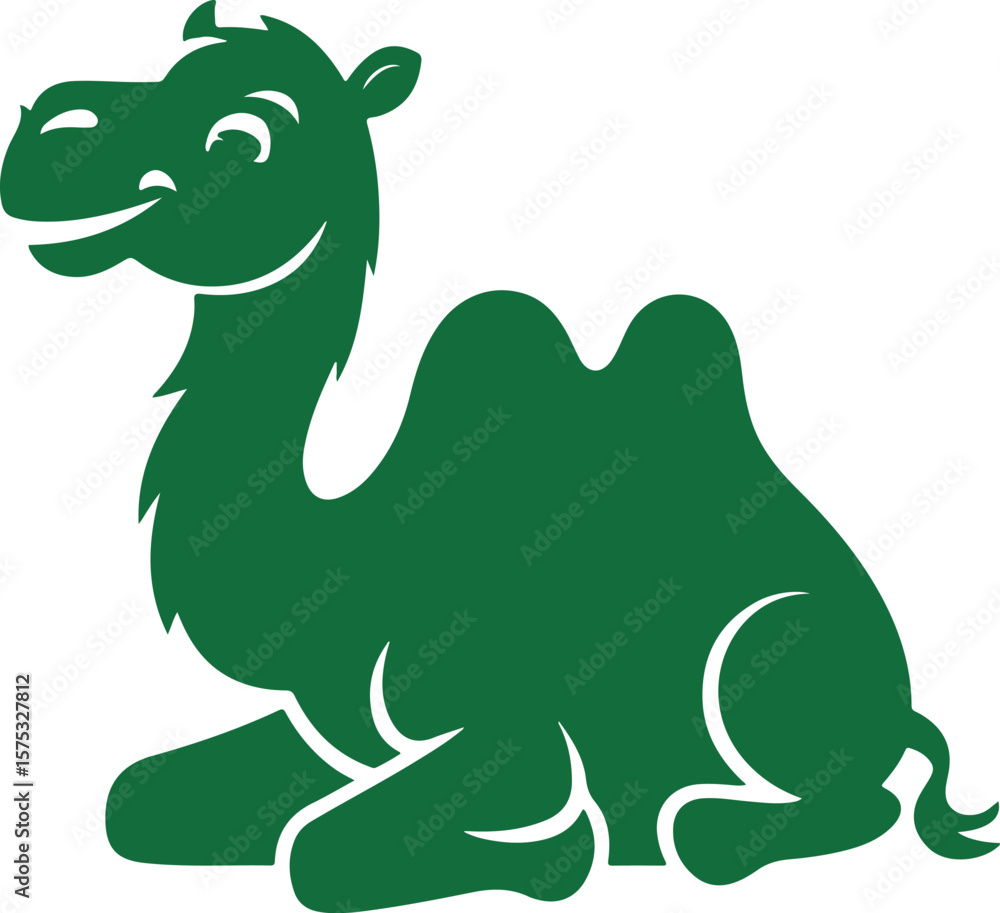 Fototapeta premium Detailed Camel Silhouette Illustration