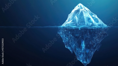 Abstract Iceberg in Deep Water