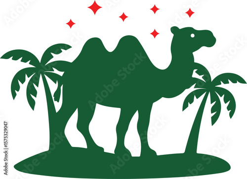 Arabian Camel Silhouette Art Print