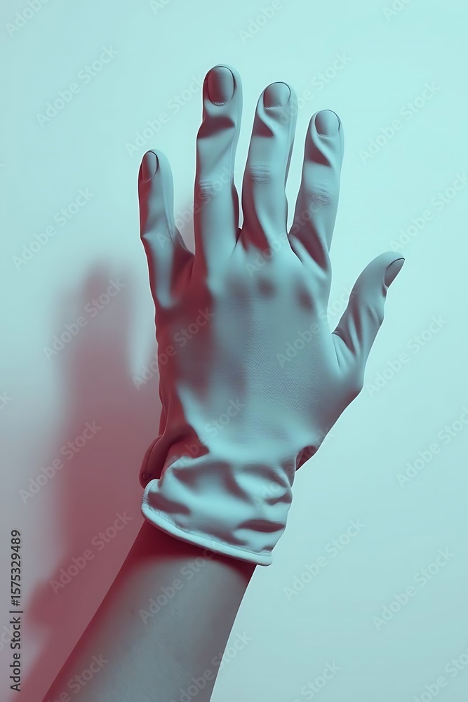 custom made wallpaper toronto digitalGloved hand in ethereal light, a conceptual representation of touch