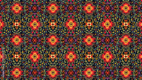 Traditional Yakan Filipino Textile – Vibrant Geometric Weave with Cultural Motifs & Colorful Ethnic Pattern