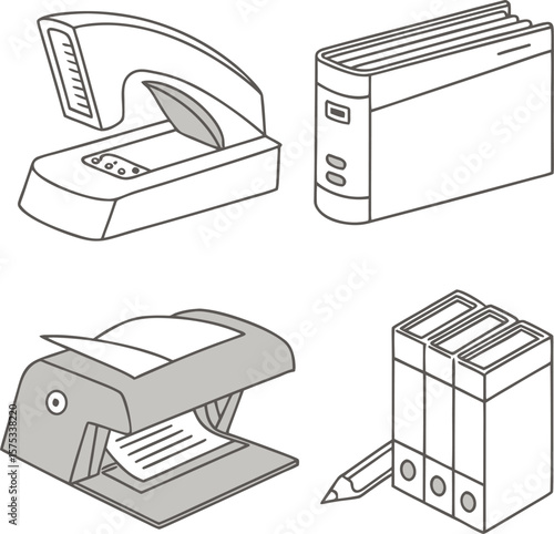 office and printing icons