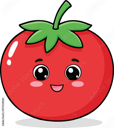 Wallpaper Mural Red tomato vector illustration Torontodigital.ca