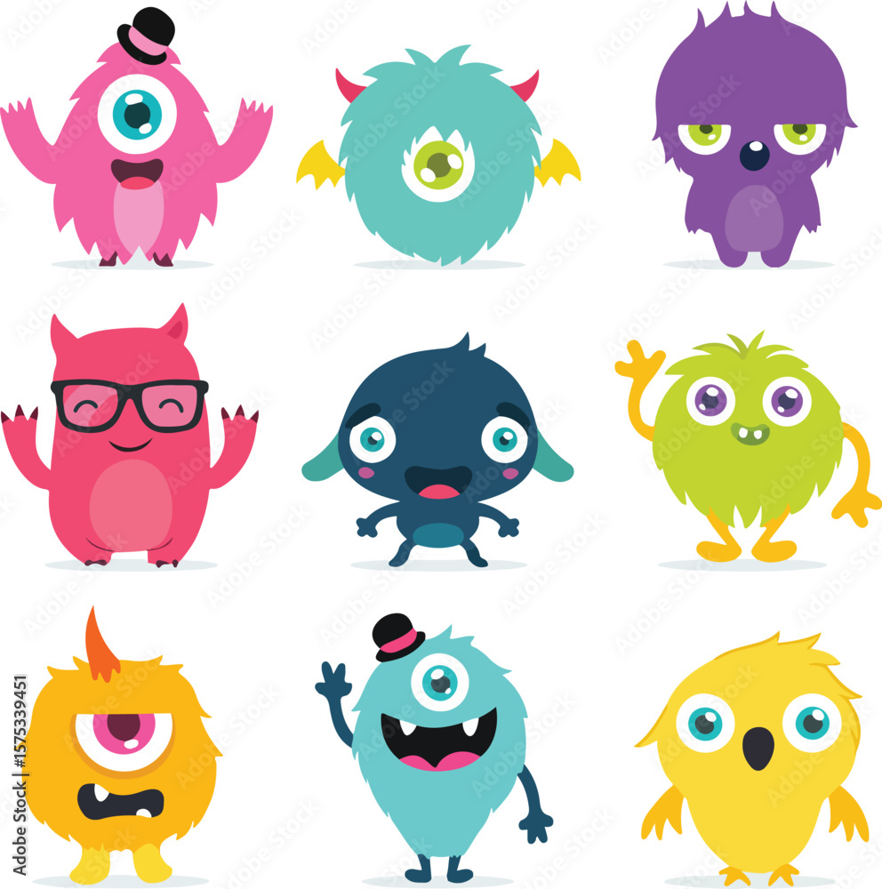 Germs cartoon characters isolated on white background. Funny bacteria and virus colored set vector illustration Germs cartoon characters isolated on white background. Funny bacteria and virus colored set vector illustration