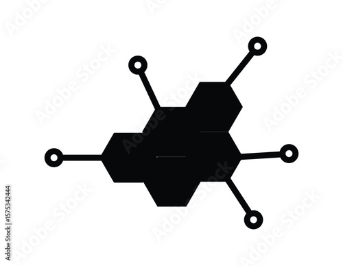 Hormones sign icon set. Testosterone male or estrogen female hormone. Hormones icon Thin line and solid flat illustration
