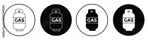 
Gas cylinders icon vector.  lpg cylinder icon. LPG gas cylinder, tank vector symbol design for app. Vector illustration
