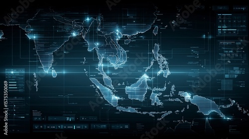 Digital Map Interface of ASEAN Logistics Hub and Connectivity Network