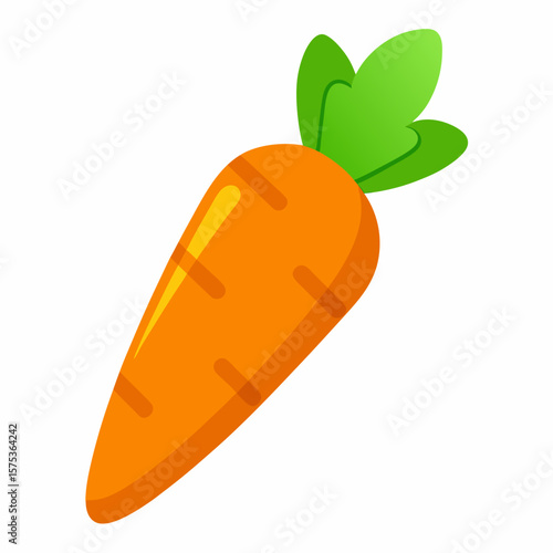 vector illustration of a carrot