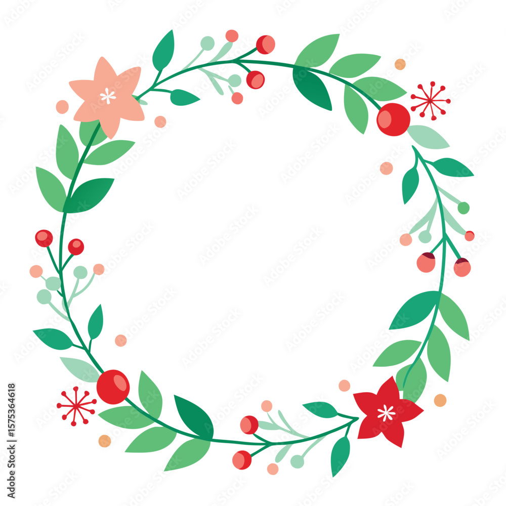 Fototapeta premium floral frame vector design 