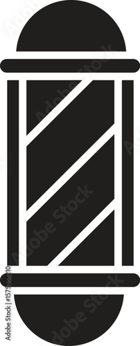 Cultural Tribute Vibrant Barbar Pole Silhouette Set for Diverse Projects
