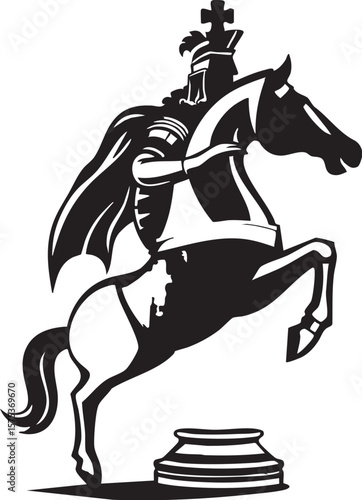 Minimalist Chess Silhouettes Vector Set – Strategy Game Pieces and Player Illustrations on White Background. world chess day.