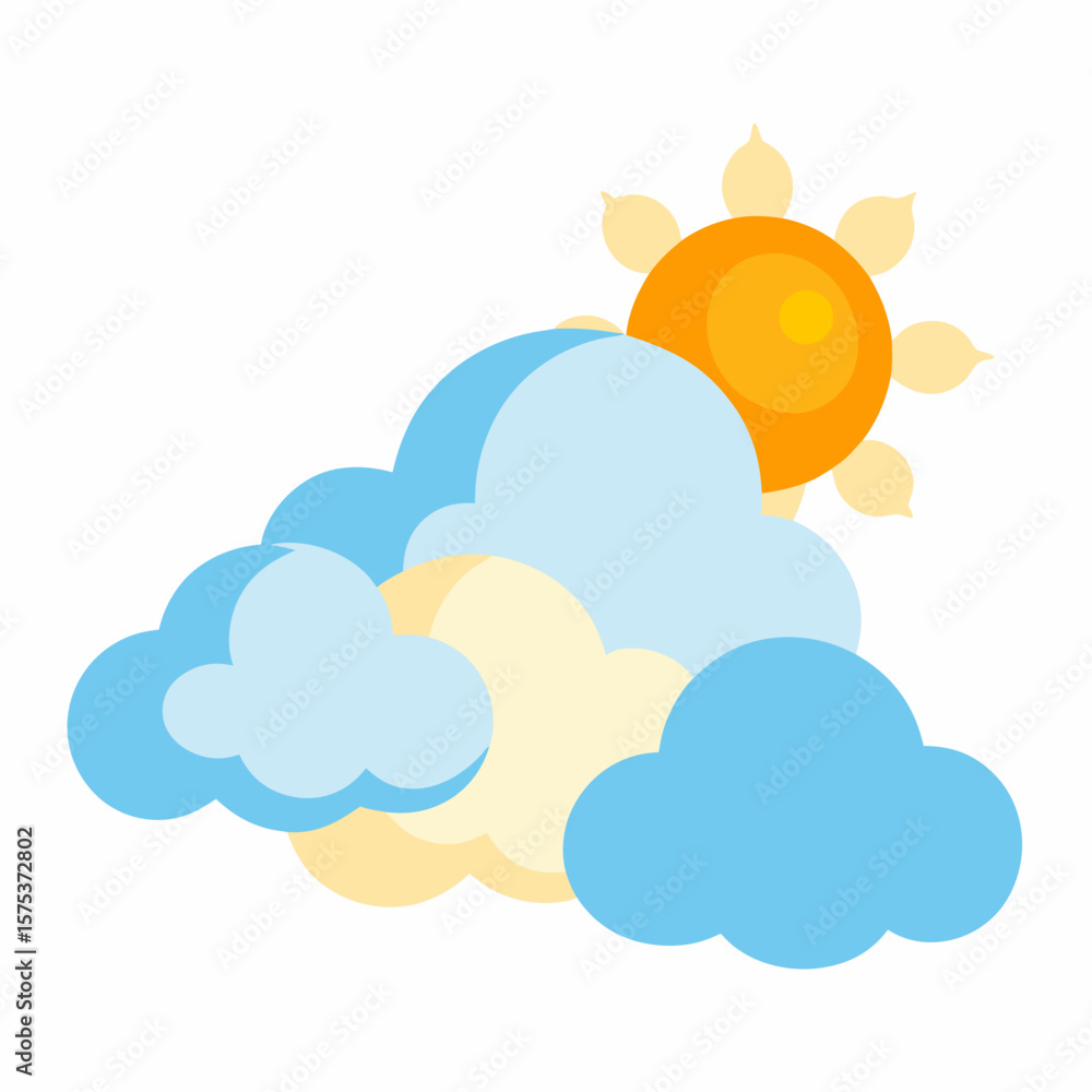 Fototapeta premium sun and cloud