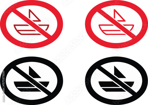 Free Download no boats allowed sign with red prohibition circle isolated on white background,boat, notice, safety, signs, warning, forbidden, no, stop, circle, icon, prohibited, red, symbol, water, river, sea, - GFXLoad
