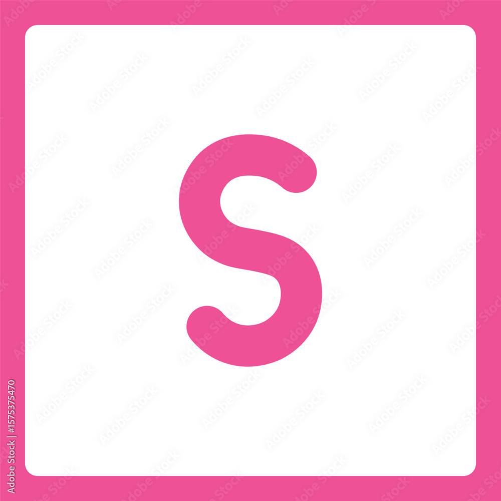 Alphabet shapes S Alphabet shapes S