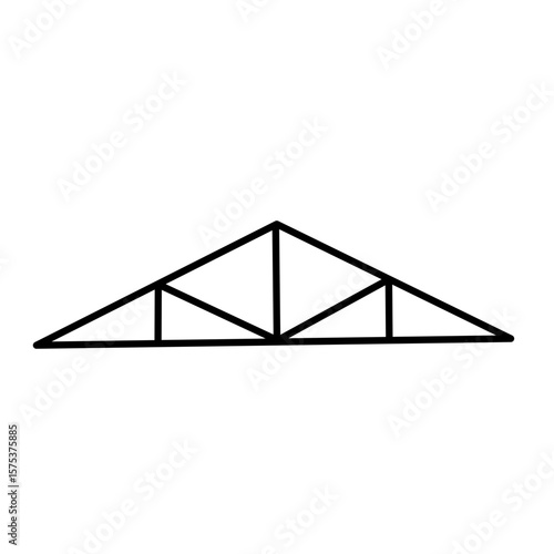 roof trusses vector