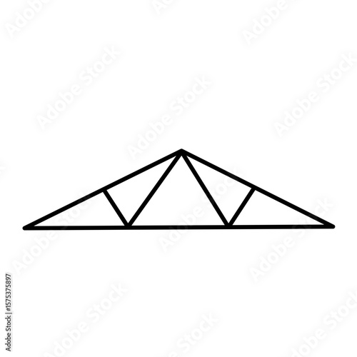 roof trusses vector