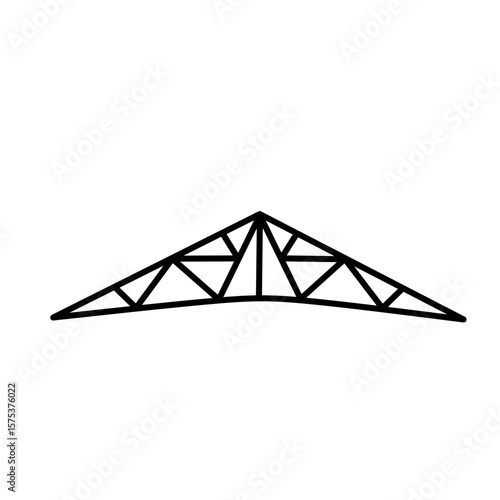roof trusses vector