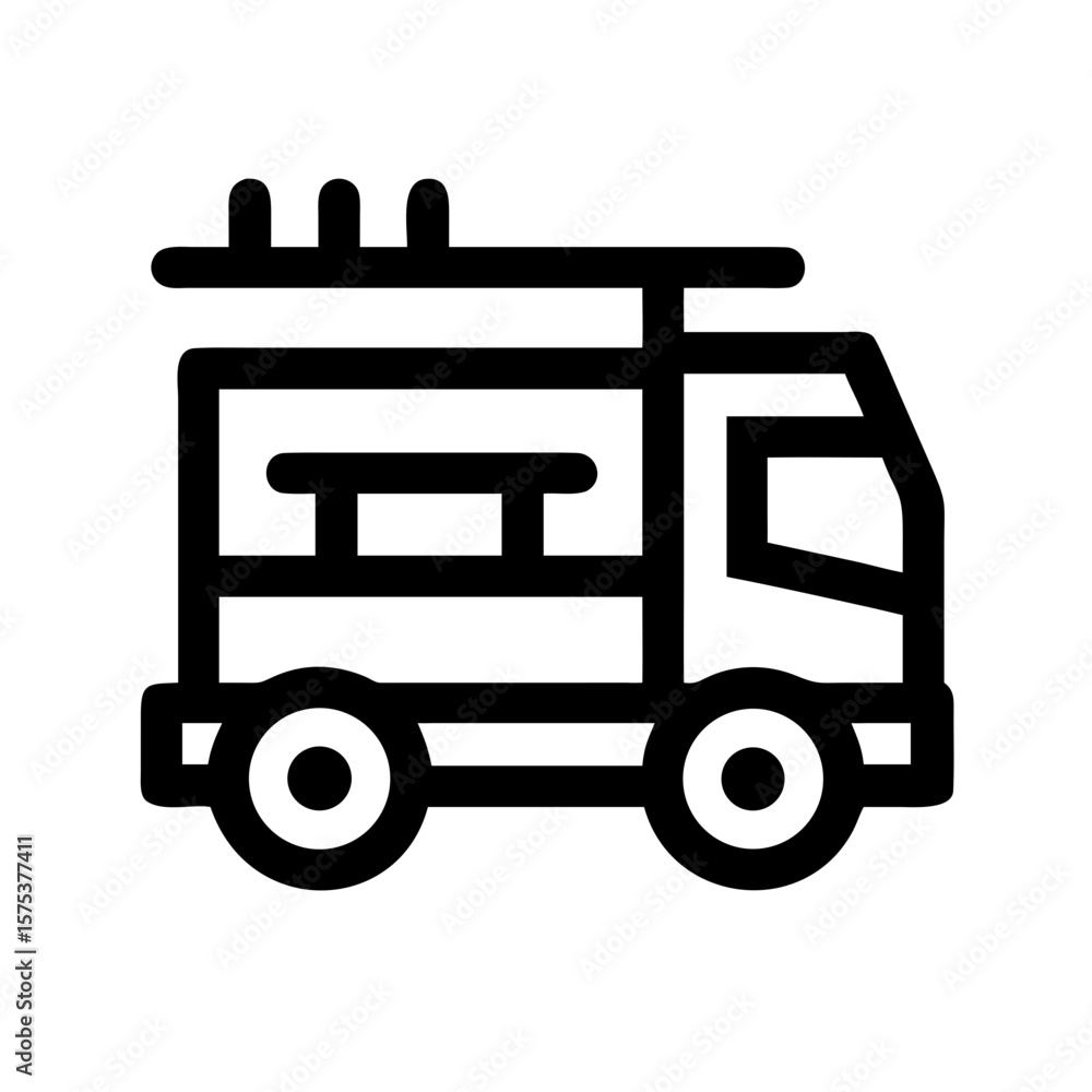 fire truck transport icon fire truck transport icon