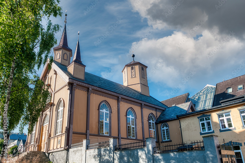 Fototapeta premium Tromso is a city and municipality in Troms county, Norway.