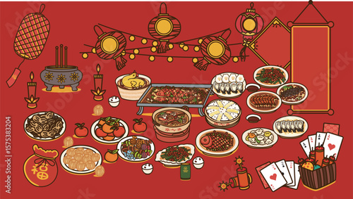 Chinese New Year Feast, Reunion Dinner