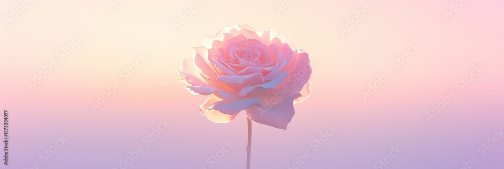 Fototapeta premium Minimalist Dreamy Pink Floral Collection for Ethereal Wallpaper and Product Backdrops