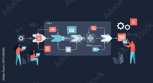 Visualizing business process automation workflows for enhanced efficiency and productivity