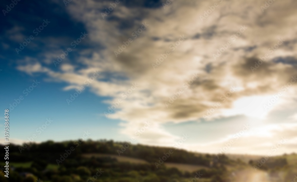 Obraz premium Field against sky during sunset