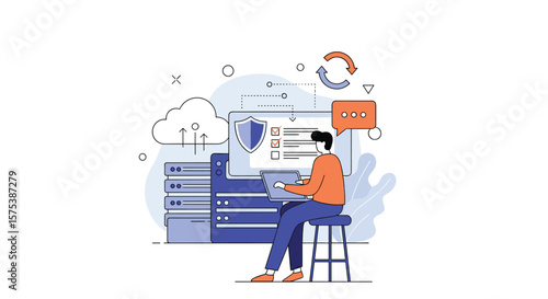 Secure cloud computing infrastructure for efficient data management and network security