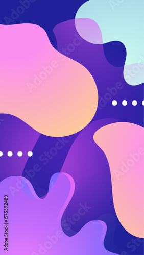 Abstract colorful fluid design suitable for backgrounds, banners, posters, websites, and social media graphics. Vibrant and dynamic visual appeal.