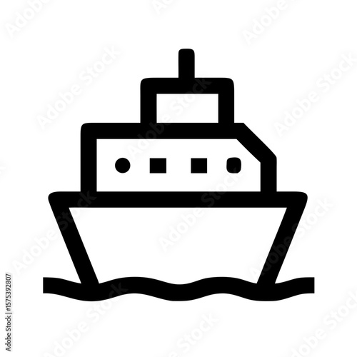 icebreaker ship transport icon