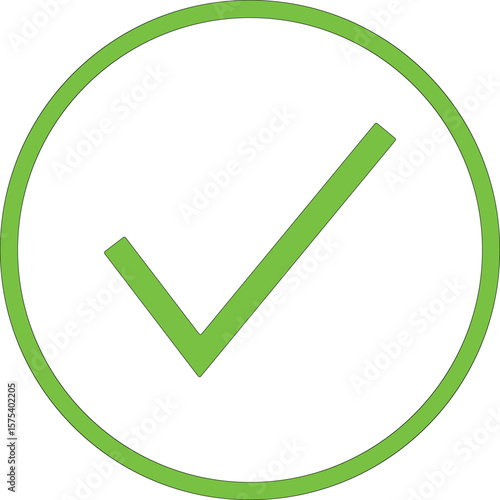 Green checkmark in box ui android web ios app website design