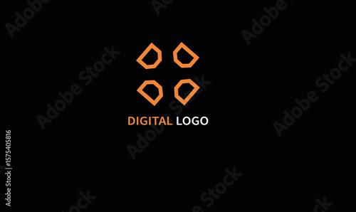 digital logo, company logo, modern logo