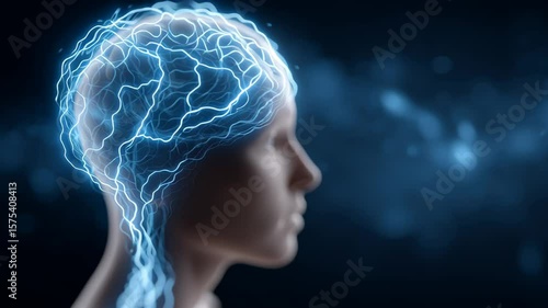 Visualization of upgrading a successful person's brain, highlighting higher intelligence, wisdom, and advanced mental capacity.