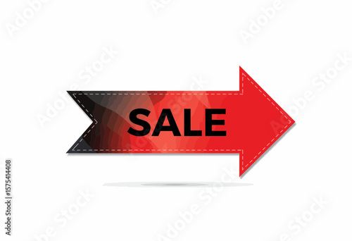 Free Download Sale arrow graphic with red color and clean design   - GFXLoad