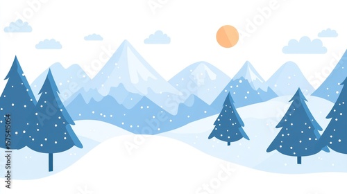 Winter mountain landscape (4)