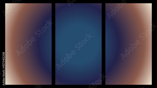 Organic Ring Abstraction: Radial Gradient of Warm Cool Tones – Versatile Background for Visual Media.Abstract background.