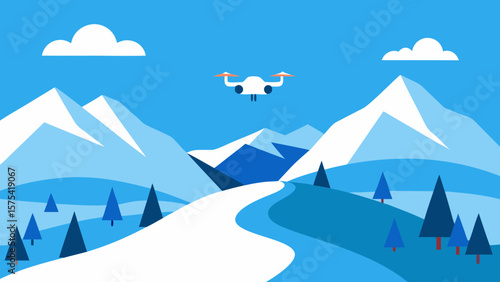 Drone Photography Capturing Stunning Aerial Views of Mountain Landscapes