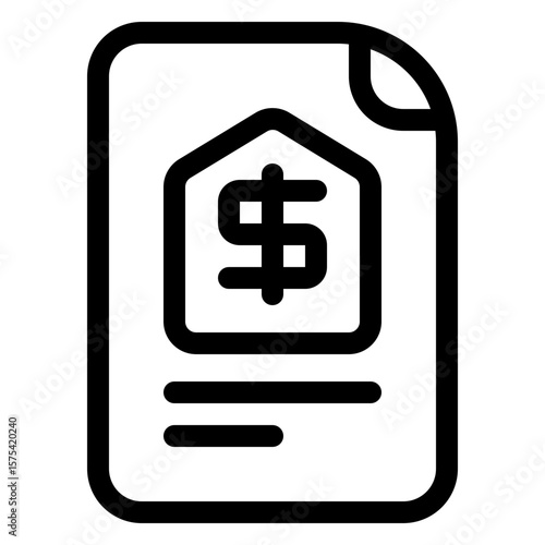 home appraisal report  - Residential Real Estate - line outline
