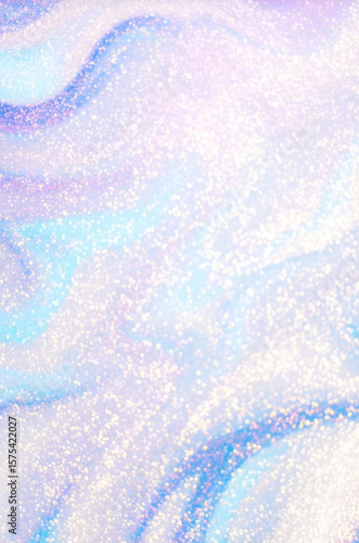 Colorful abstract background with shimmering glitter and soft waves, creating dreamy atmosphere