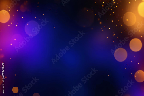 Colorful bokeh background with sparkling lights creating festive atmosphere