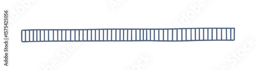 Abstract Blue Fence Vector Icon Illustration