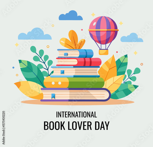 Whimsical Animal Illustration for a National Book lover day Project colorful animal illustration designed national book project
