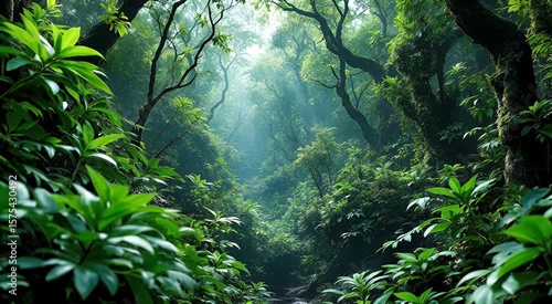 Jungle path sunlight