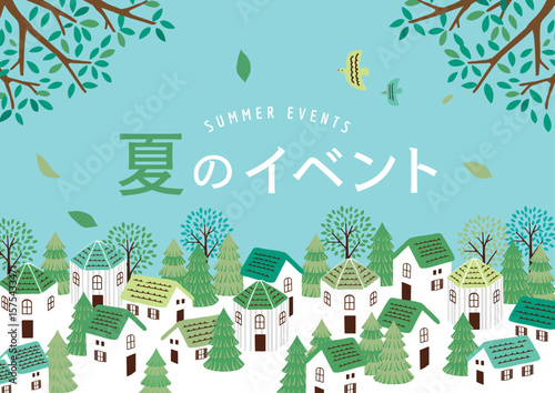 夏のイベント　イラスト