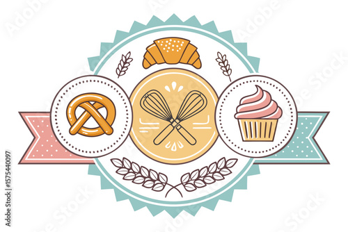 Marvelous Bakery Pretzel Croissan - Elegant and Refined Visual Story Ideal for Branding Projects