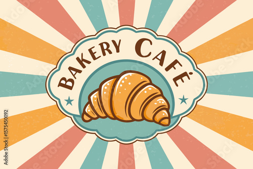Wonderful Retro Bakery Caf with Croissant - Calm and Tranquil Visual Story Great for Advertising Cam