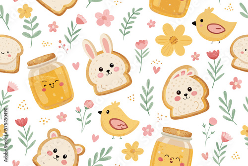Amazing Seamless Animal Shaped Bread Honey and - Mysterious and Intriguing Visual Story Excellent fo