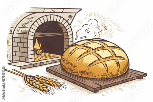 Fantastic Sourdough Loaf Rising Dramatically From - Bright and Cheerful Visual Story Great for Conte