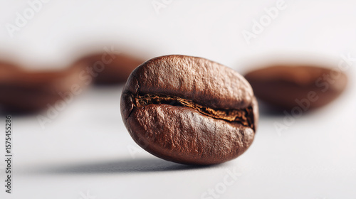 coffee beans on a brown background
